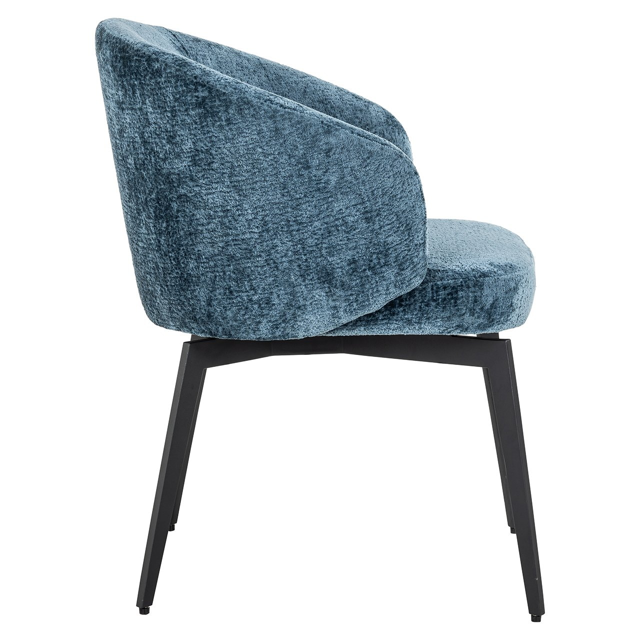 Richmond Eetkamerstoel 'Amphara' Chenille, kleur Blauw