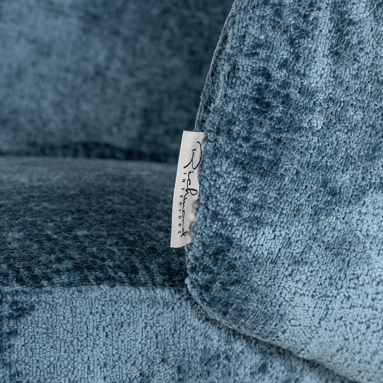 Richmond Eetkamerstoel 'Amphara' Chenille, kleur Blauw