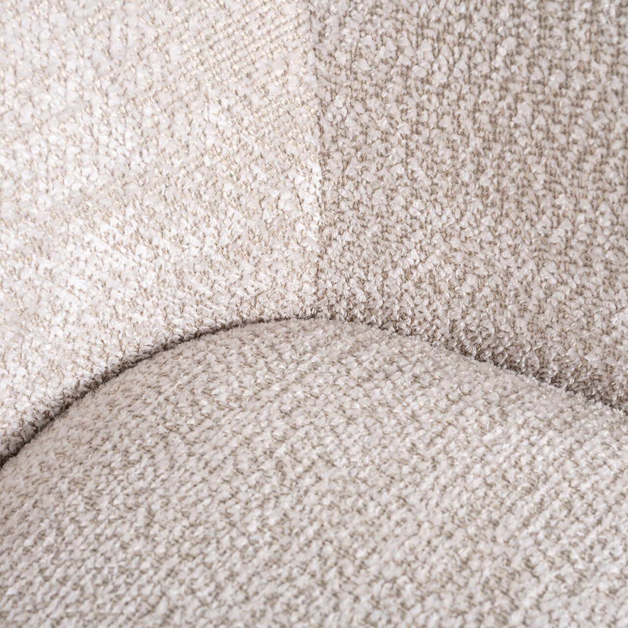 Richmond Draaifauteuil 'Estelle' Chenille, kleur Crème