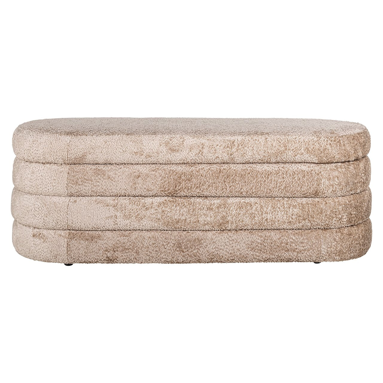 Richmond Hocker 'Camille' Met opbergruimte, 128cm, Sheep, kleur Naturel