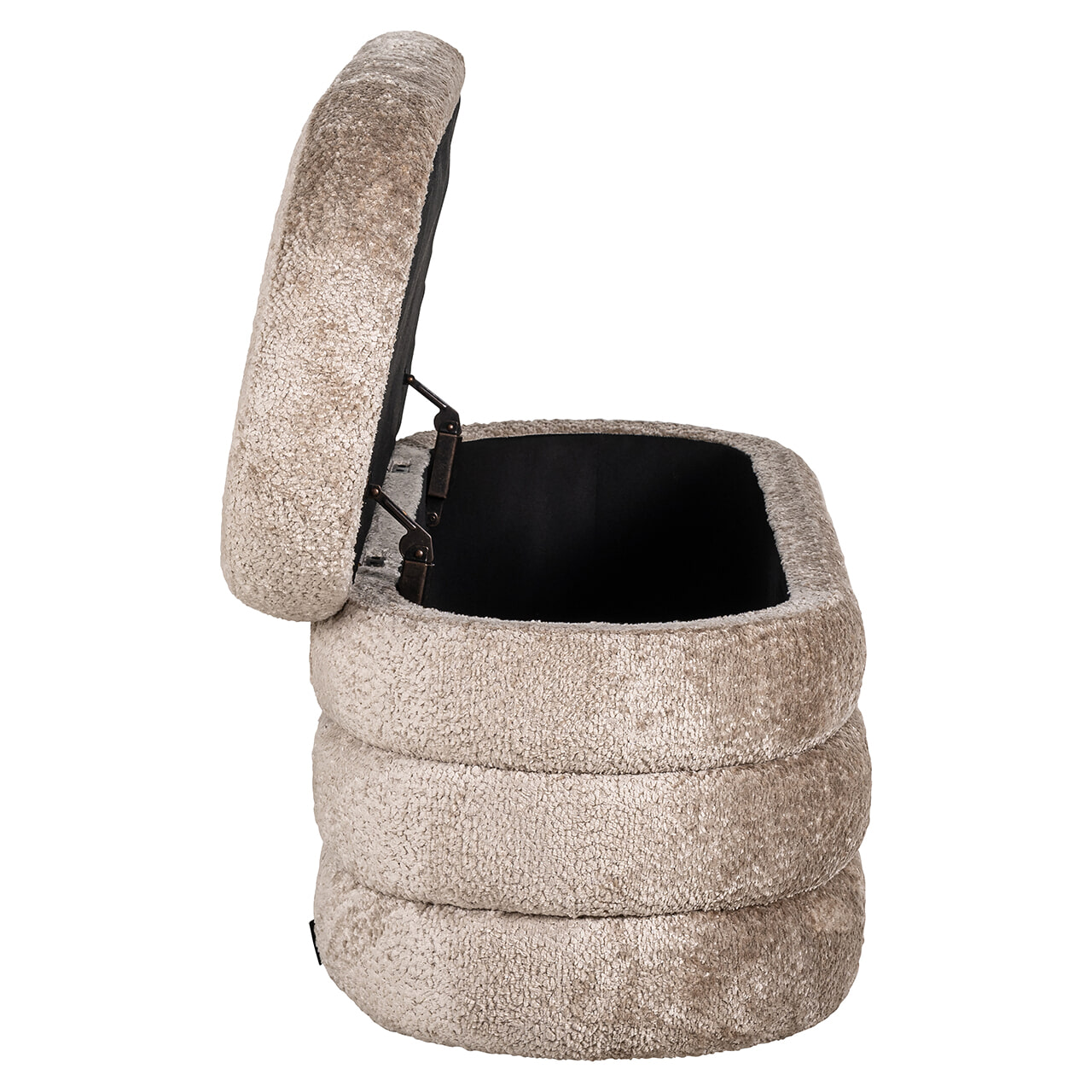 Richmond Hocker 'Camille' Met opbergruimte, 128cm, Sheep, kleur Naturel