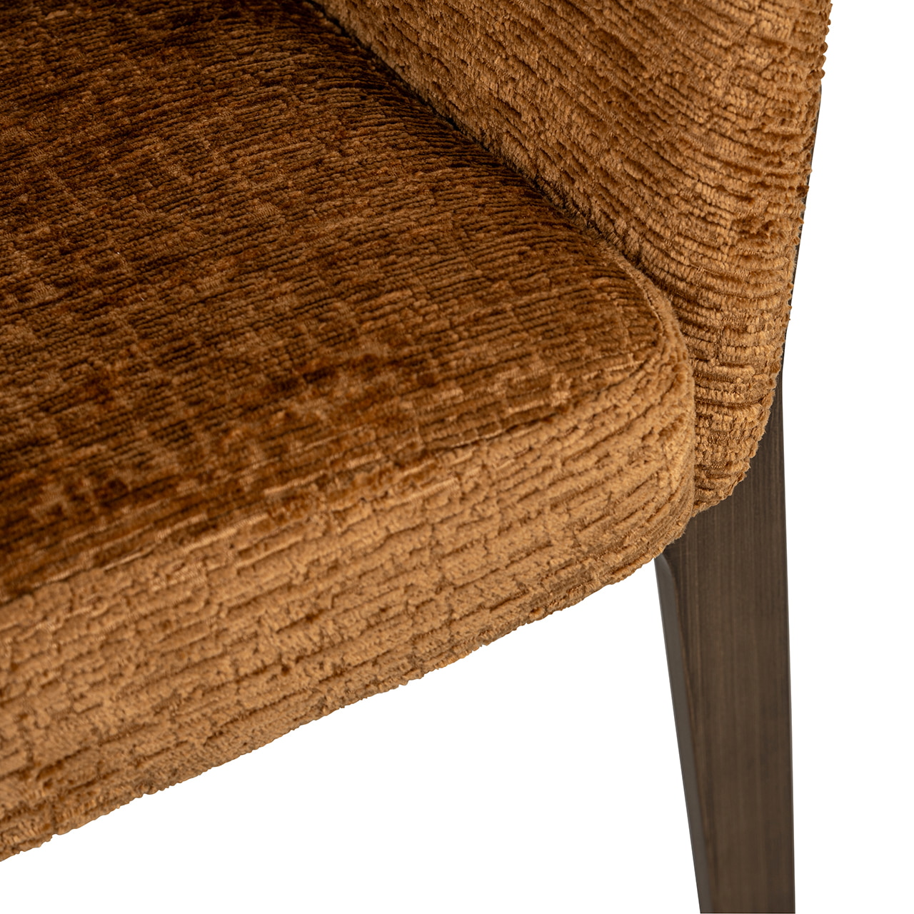 Richmond Eetkamerstoel 'Kenzi' Chenille, kleur Cognac