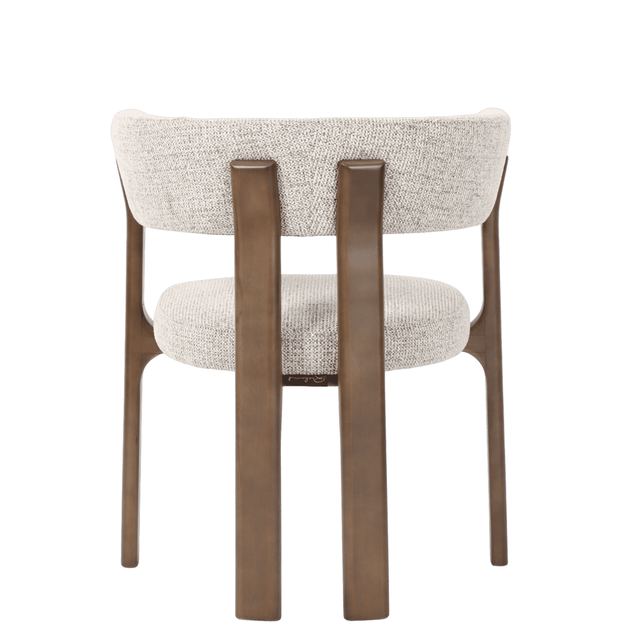 Richmond Eetkamerstoel 'Contigo' Geweven stof en beukenhout, kleur Mocca