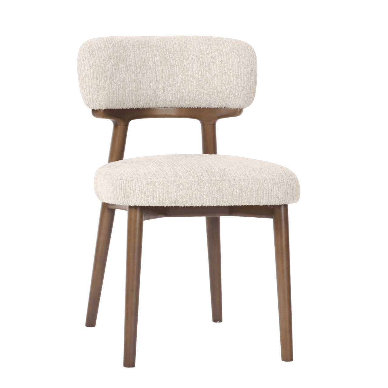 Richmond Interiors Richmond Eetkamerstoel Basker Linear stof - Naturel