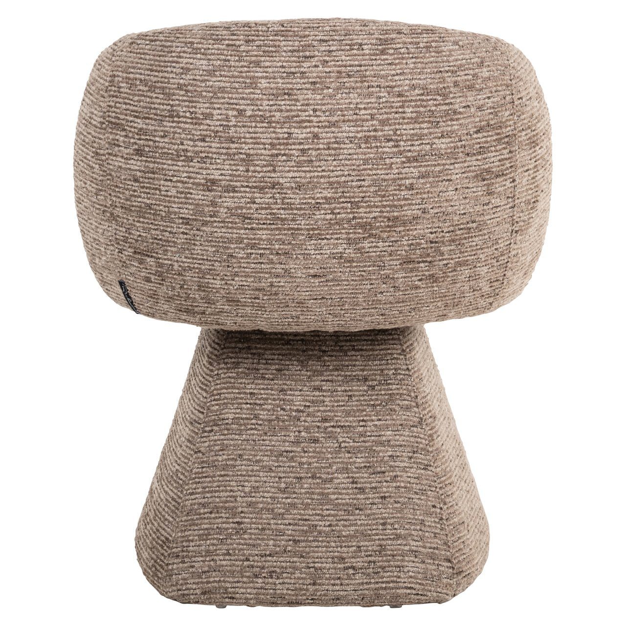 Richmond Draaibare Eetkamerstoel 'Quiriro' Linear stof, kleur Mocca