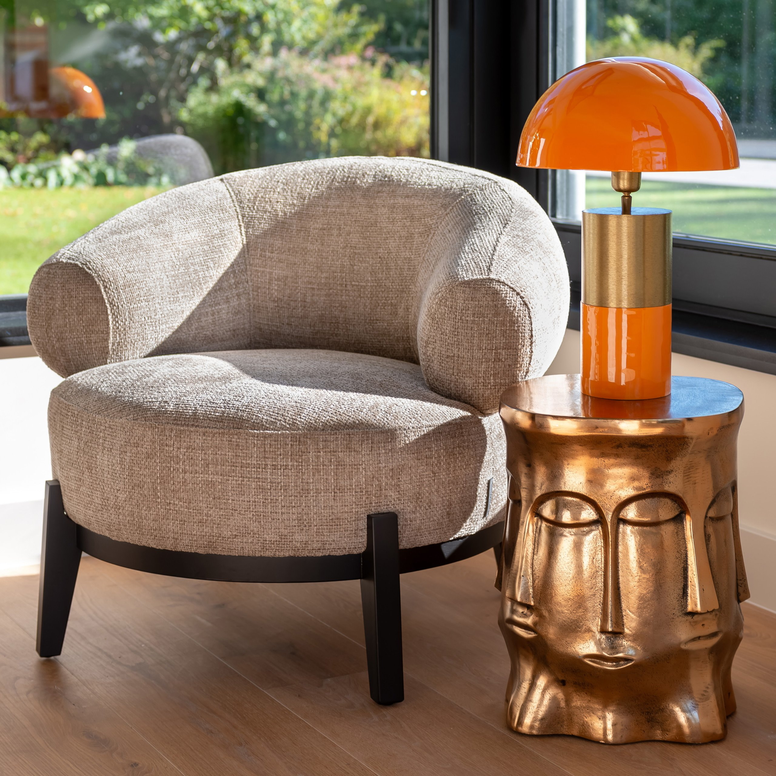 Richmond Fauteuil 'Montana' Chenille, kleur Desert