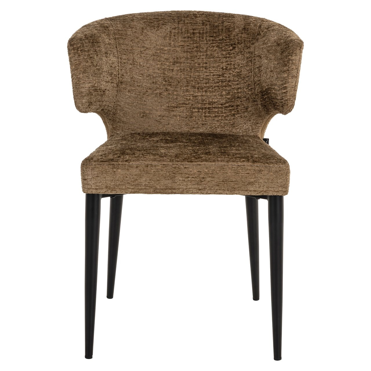Richmond Eetkamerstoel 'Taylor' Chenille, kleur Brandy