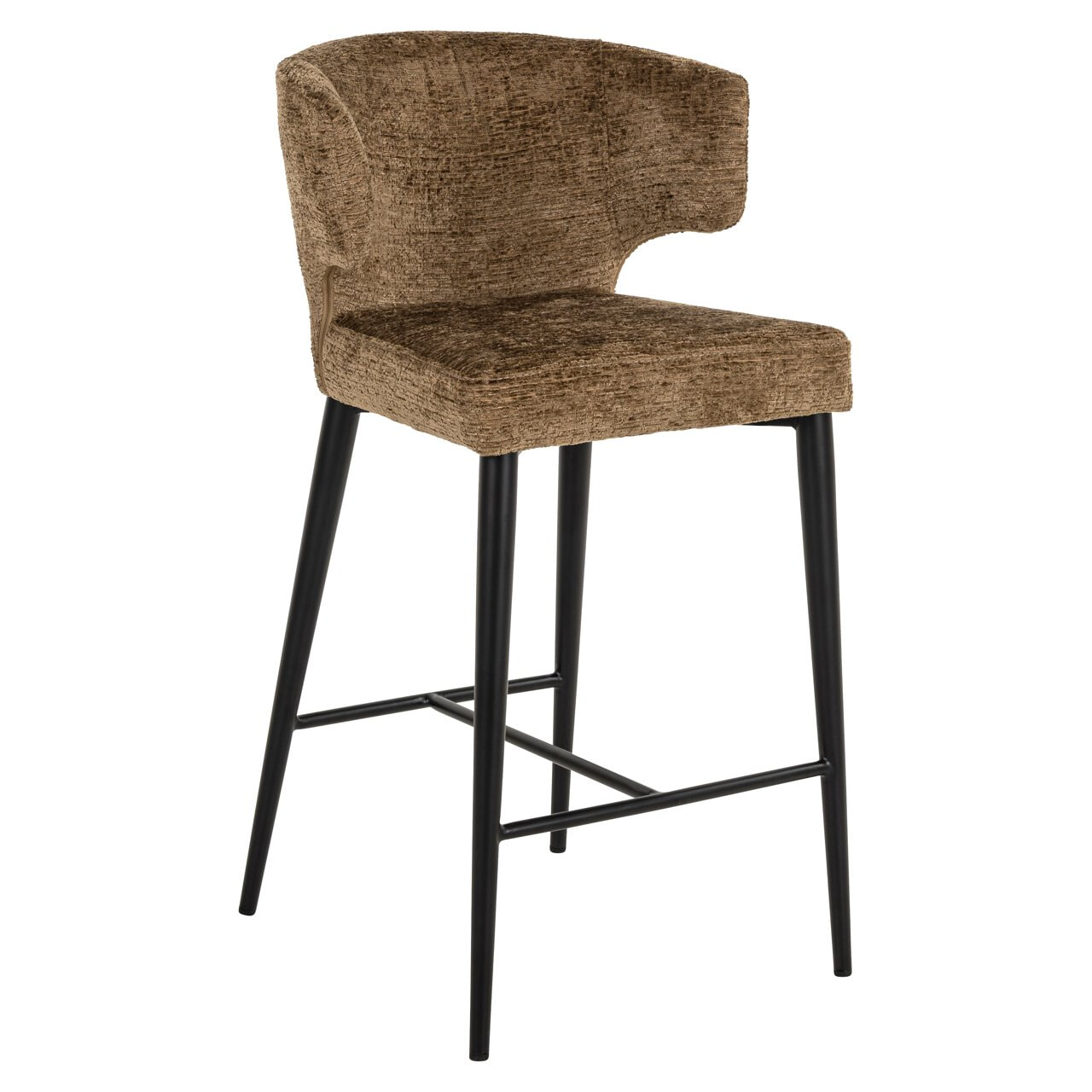 Richmond Interiors Richmond Barstoel Taylor Fusion stof - Brandy (zithoogte 67cm)