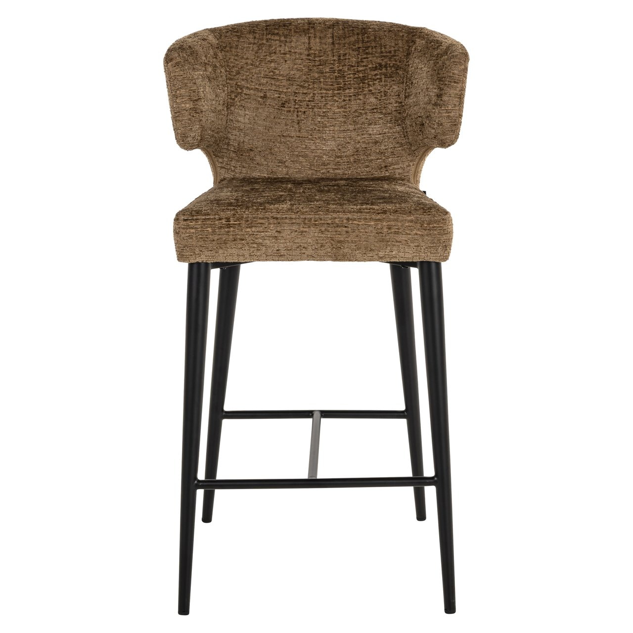 Richmond Barstoel 'Taylor' Fusion stof, kleur Brandy (zithoogte 67cm)