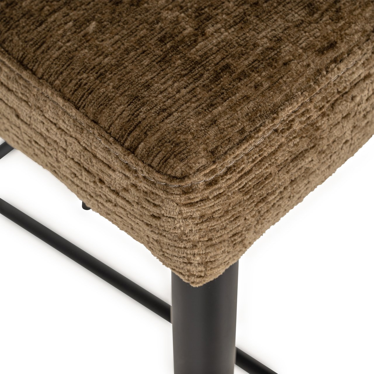 Richmond Barstoel 'Taylor' Fusion stof, kleur Brandy (zithoogte 67cm)