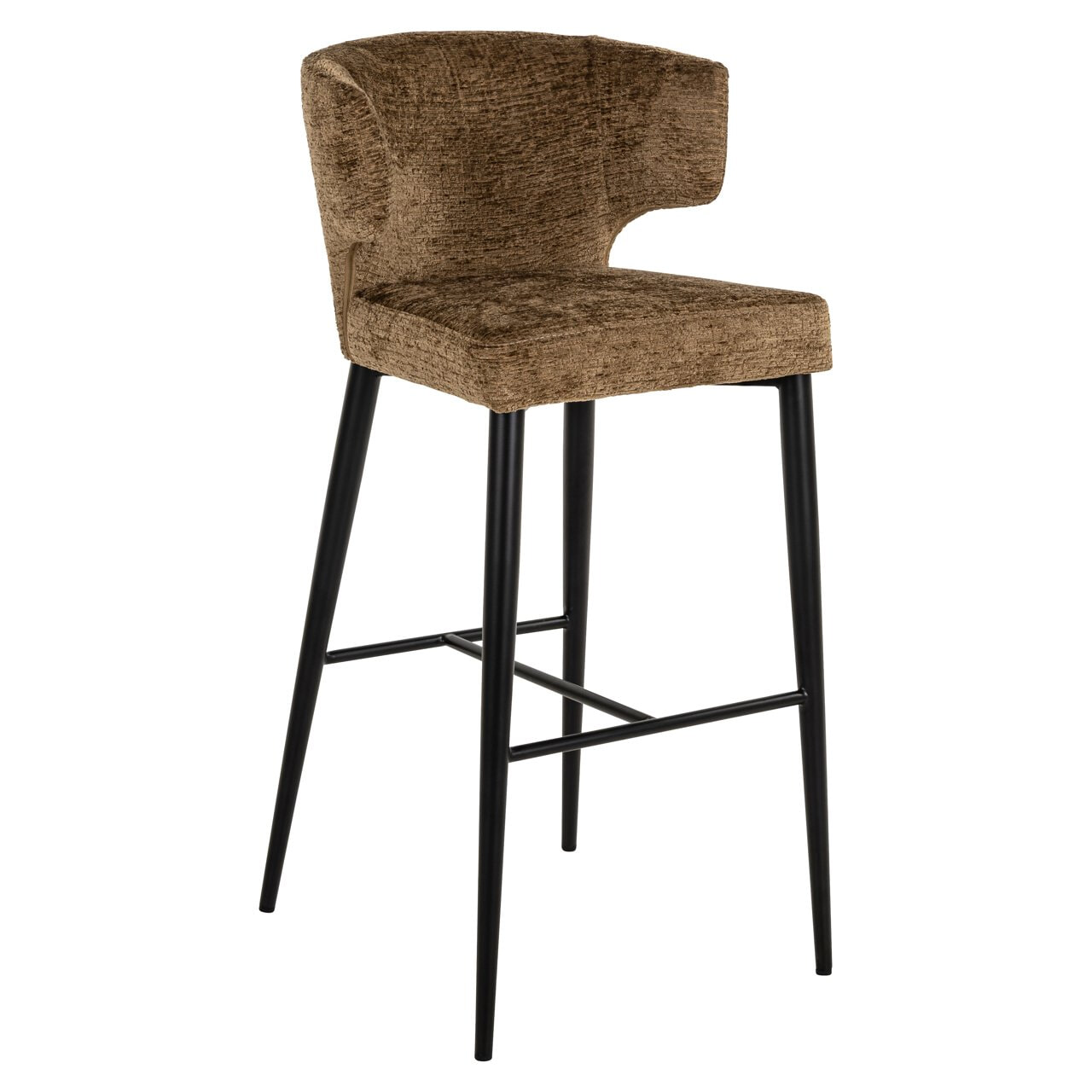 Richmond Interiors Richmond Barstoel Taylor Fusion stof - Brandy (zithoogte 77cm)