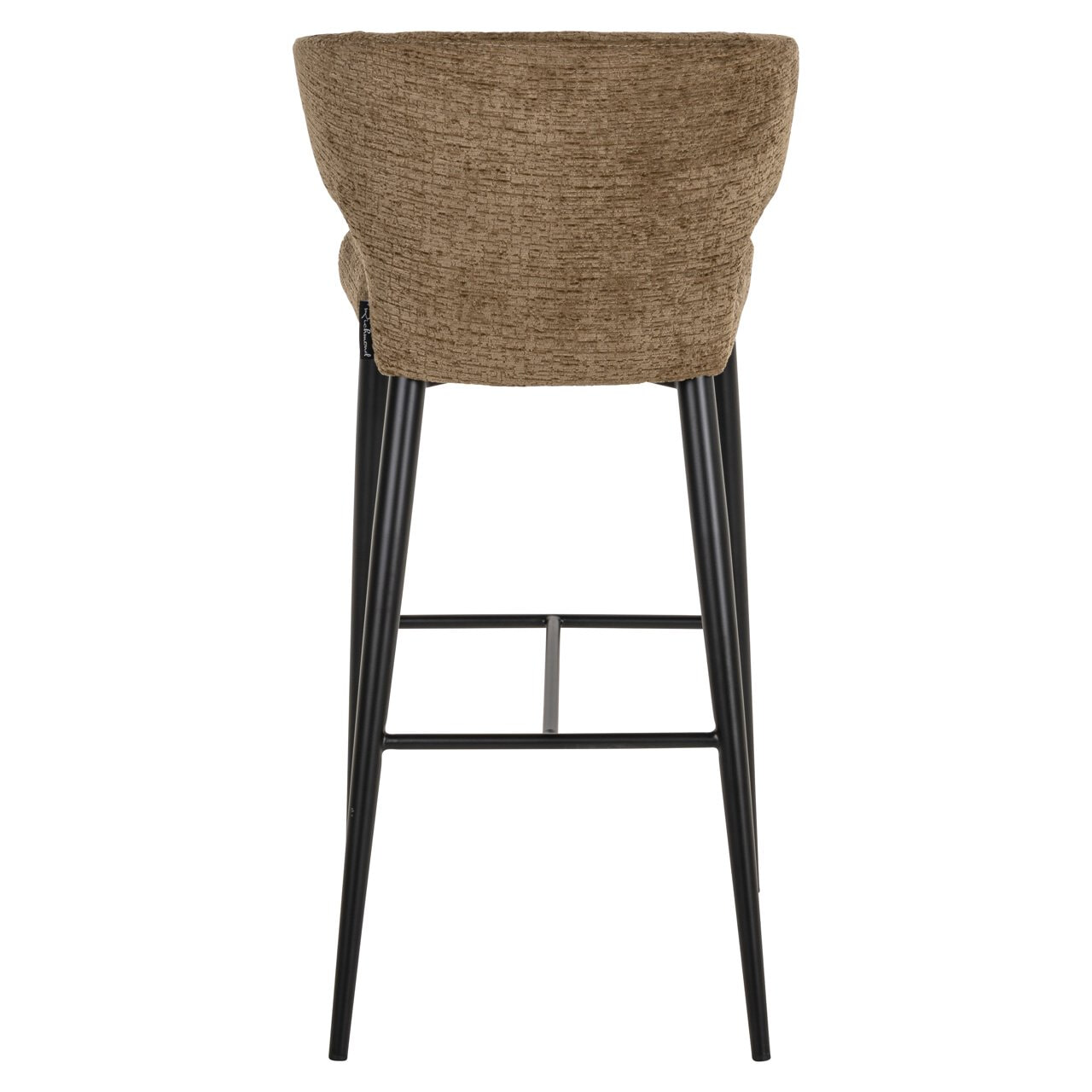 Richmond Barstoel 'Taylor' Fusion stof, kleur Brandy (zithoogte 77cm)