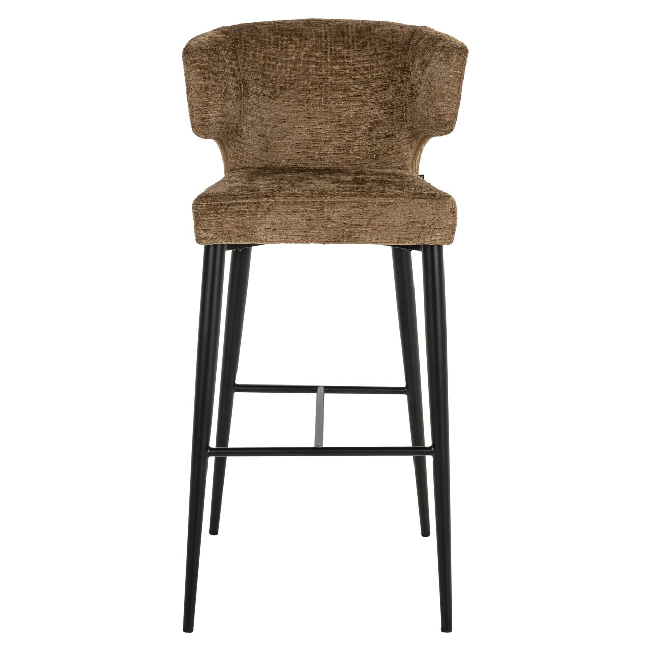 Richmond Barstoel 'Taylor' Fusion stof, kleur Brandy (zithoogte 77cm)