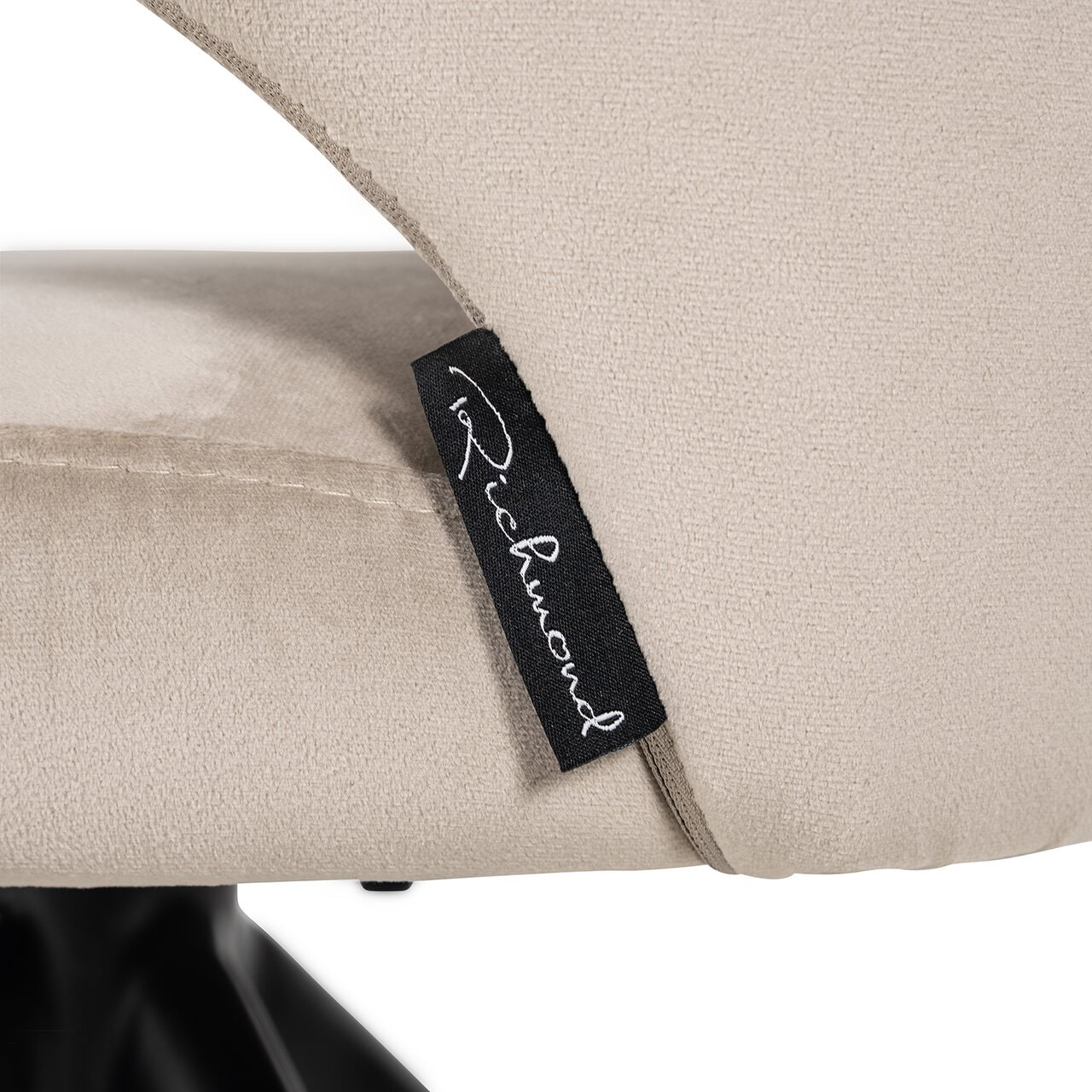Richmond Draaibare Eetkamerstoel 'Milly' Velvet, kleur Khaki