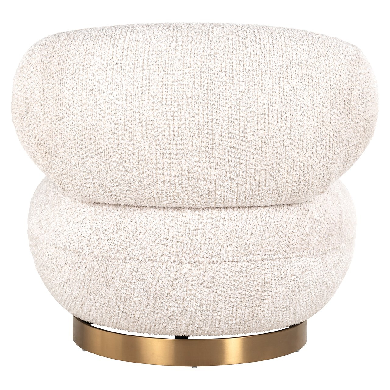 Richmond Draaifauteuil 'Jace' Chenille, kleur Crème