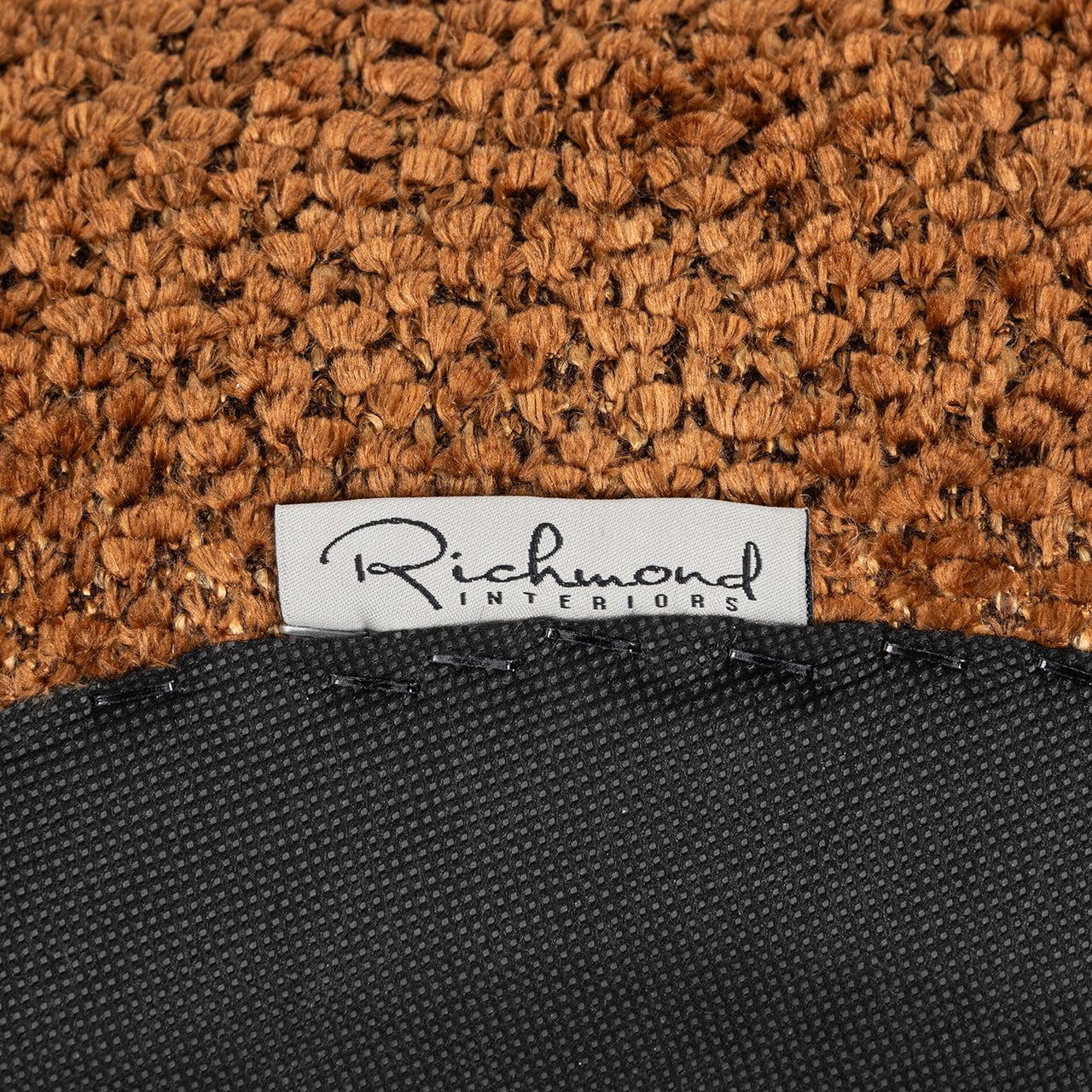 Richmond Poef 'Jace' Chenille, kleur Cinnamon