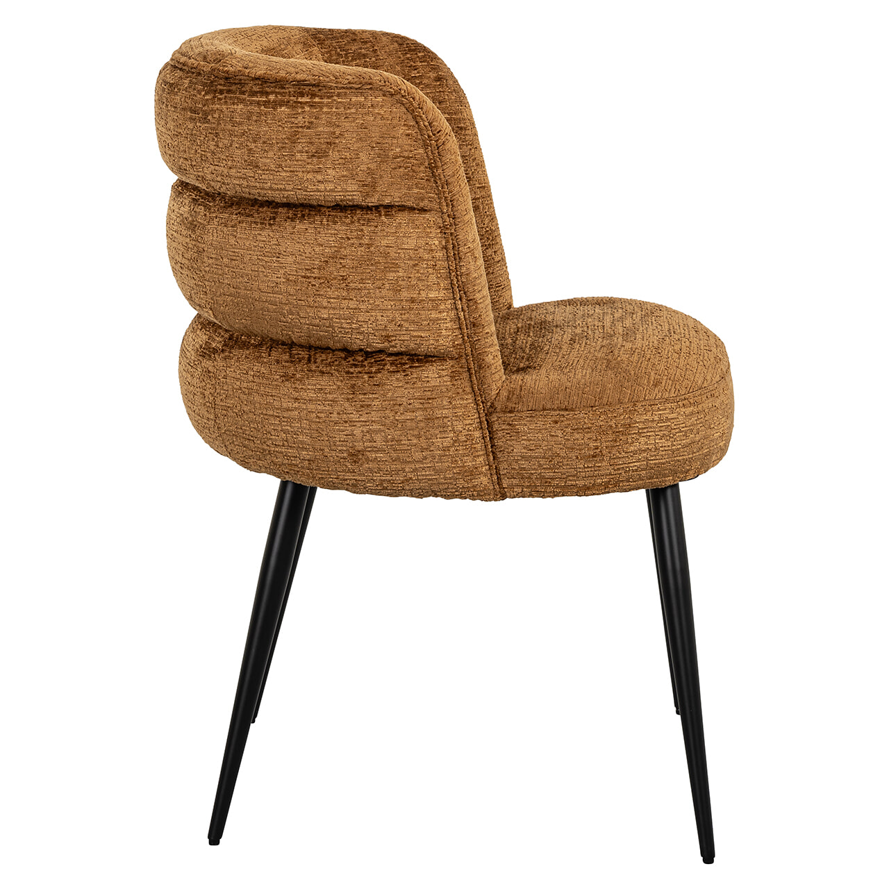 Richmond Eetkamerstoel 'Stella' Chenille, kleur Cognac