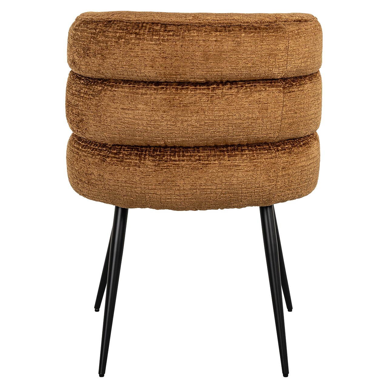 Richmond Eetkamerstoel 'Stella' Chenille, kleur Cognac