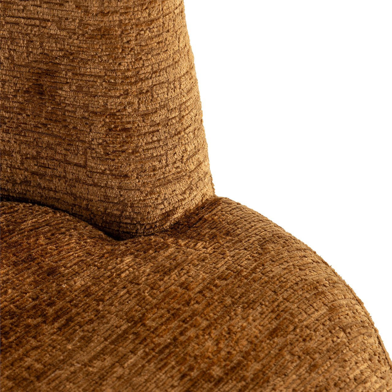 Richmond Eetkamerstoel 'Stella' Chenille, kleur Cognac