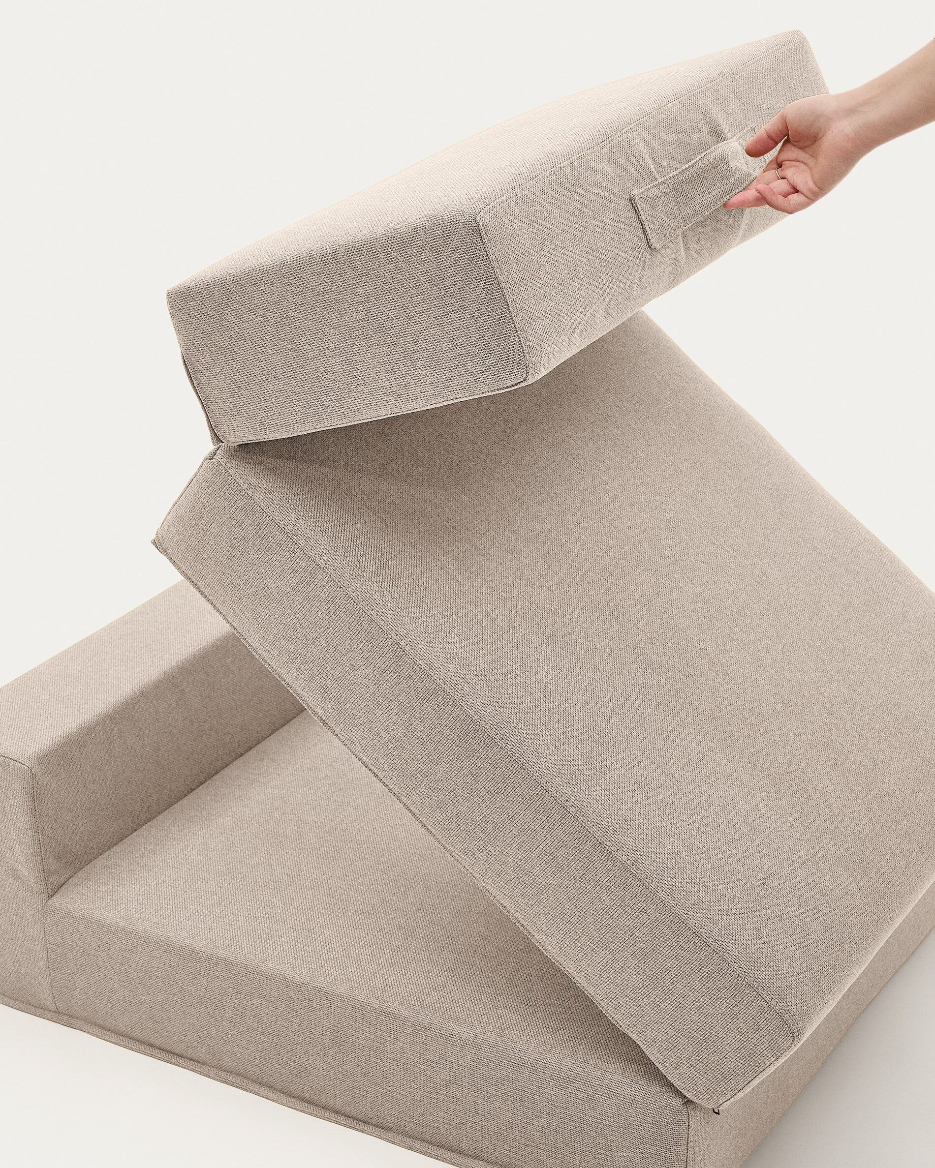 Kave Home Vouwbed 'Arty' 70 x 200cm, kleur Beige