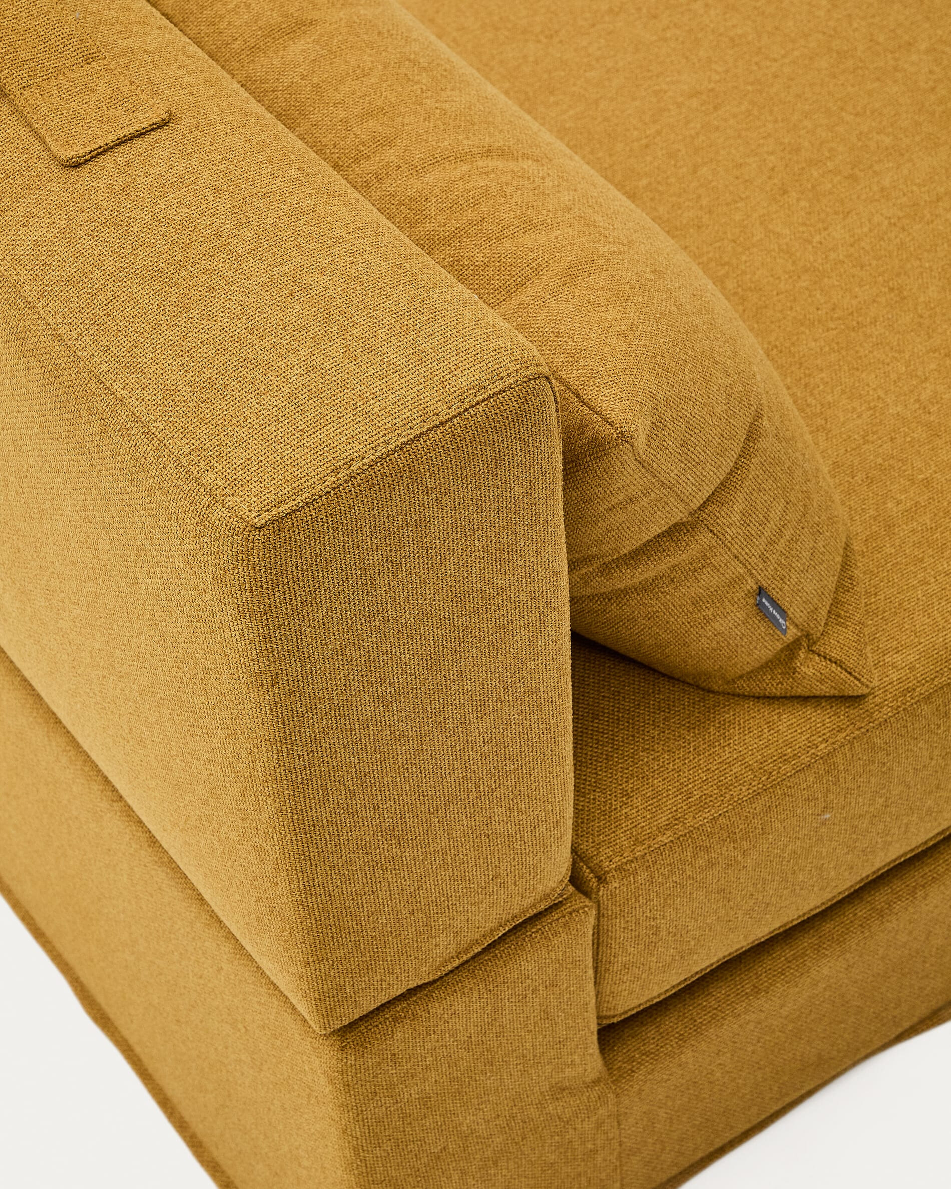 Kave Home Vouwbed 'Arty' 70 x 200cm, kleur Mosterdgeel