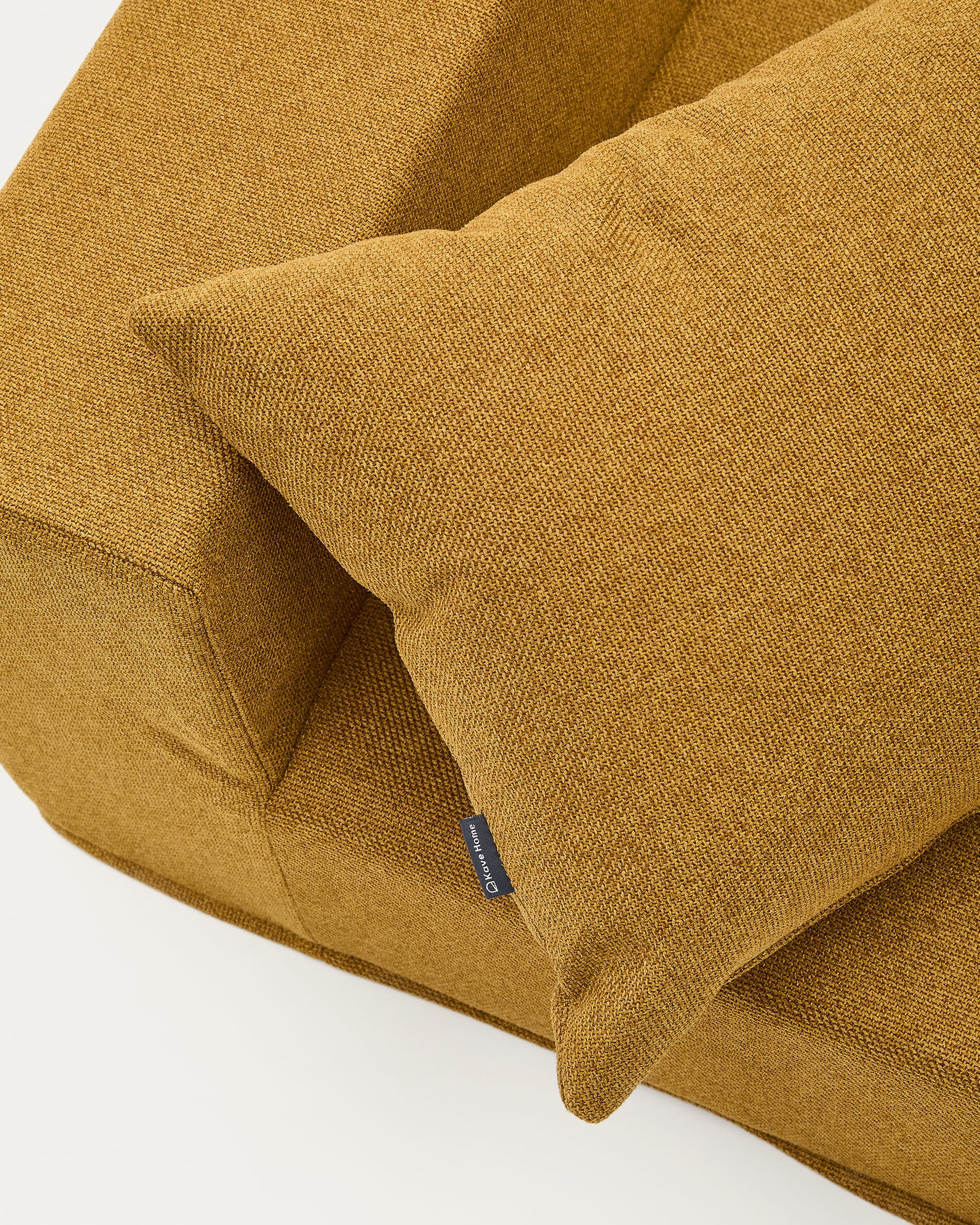 Kave Home Vouwbed 'Arty' 70 x 200cm, kleur Mosterdgeel