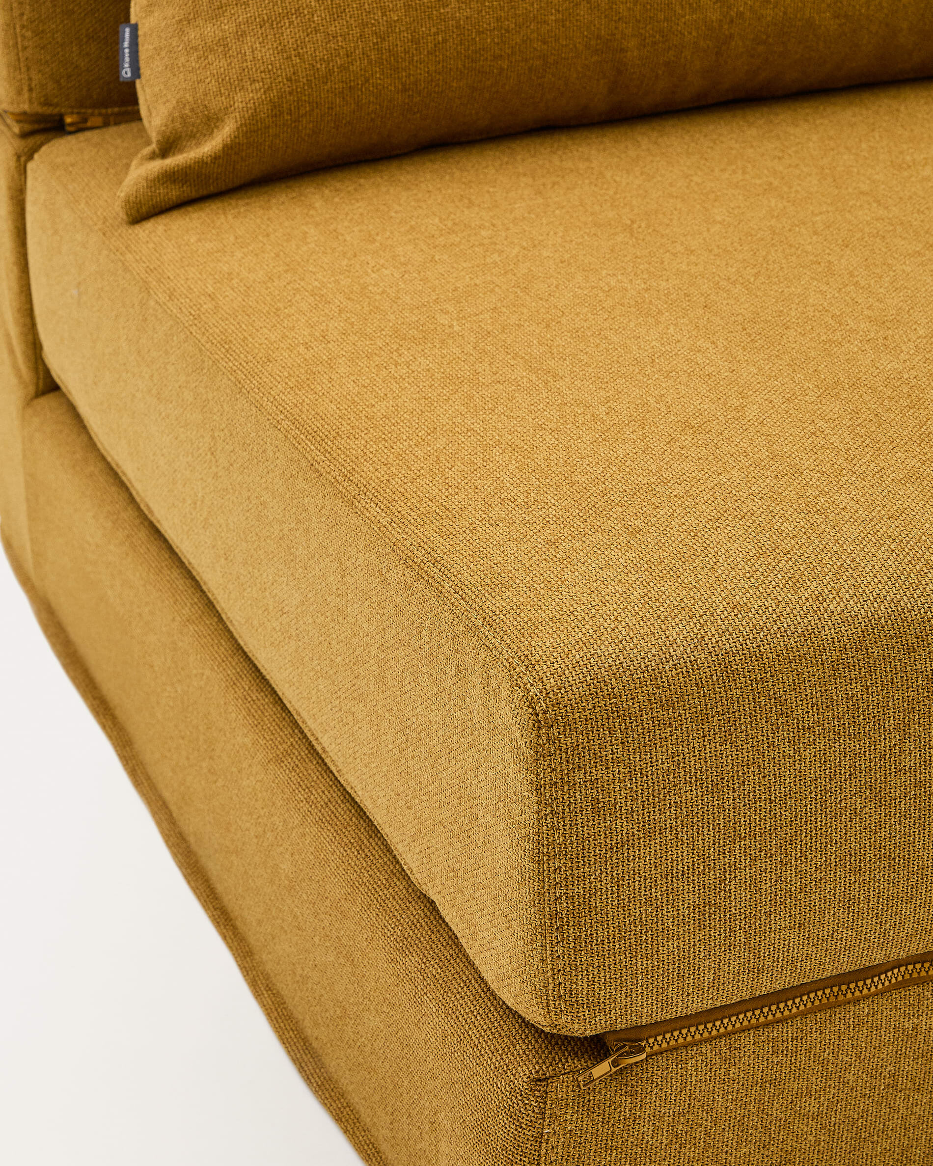 Kave Home Vouwbed 'Arty' 70 x 200cm, kleur Mosterdgeel