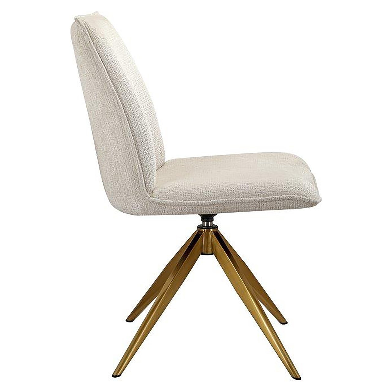 Richmond Draaibare Eetkamerstoel 'Dakota' Chenille, kleur Beige