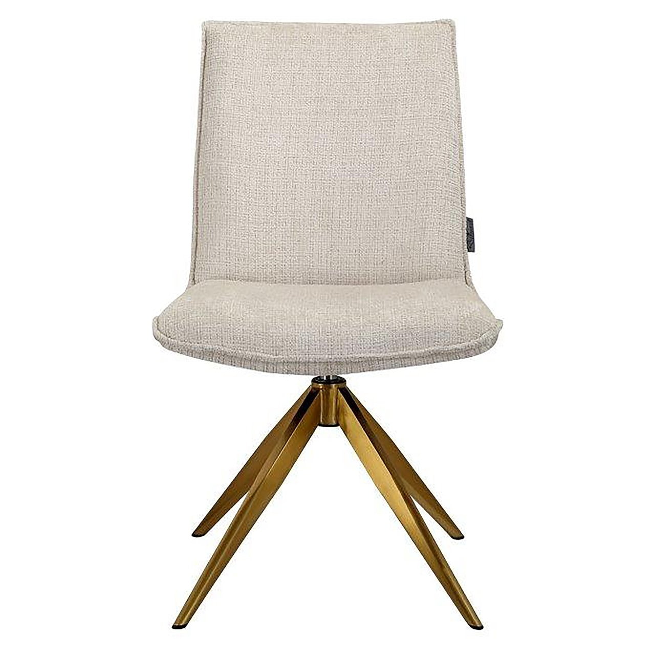 Richmond Draaibare Eetkamerstoel 'Dakota' Chenille, kleur Beige