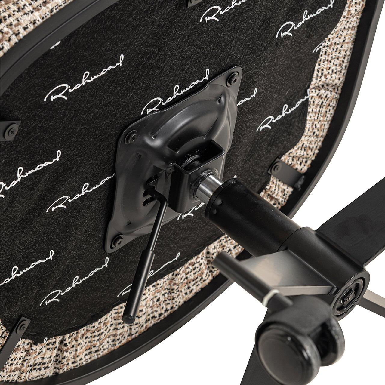 Richmond Draaibare Eetkamerstoel 'Rochenne' Op wielen, kleur Naturel