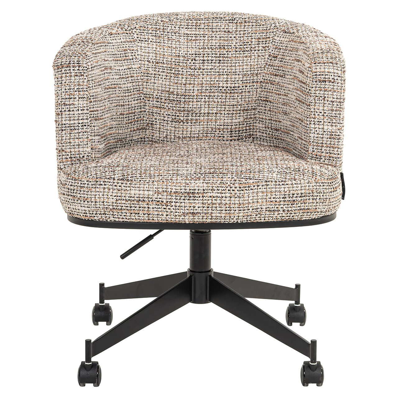 Richmond Draaibare Eetkamerstoel 'Rochenne' Op wielen, kleur Naturel