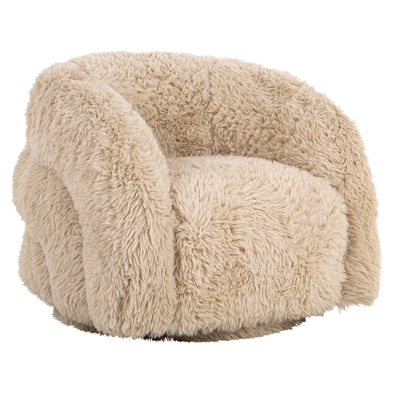 Richmond Kids Draaifauteuil Lenny Fluffy - Zand