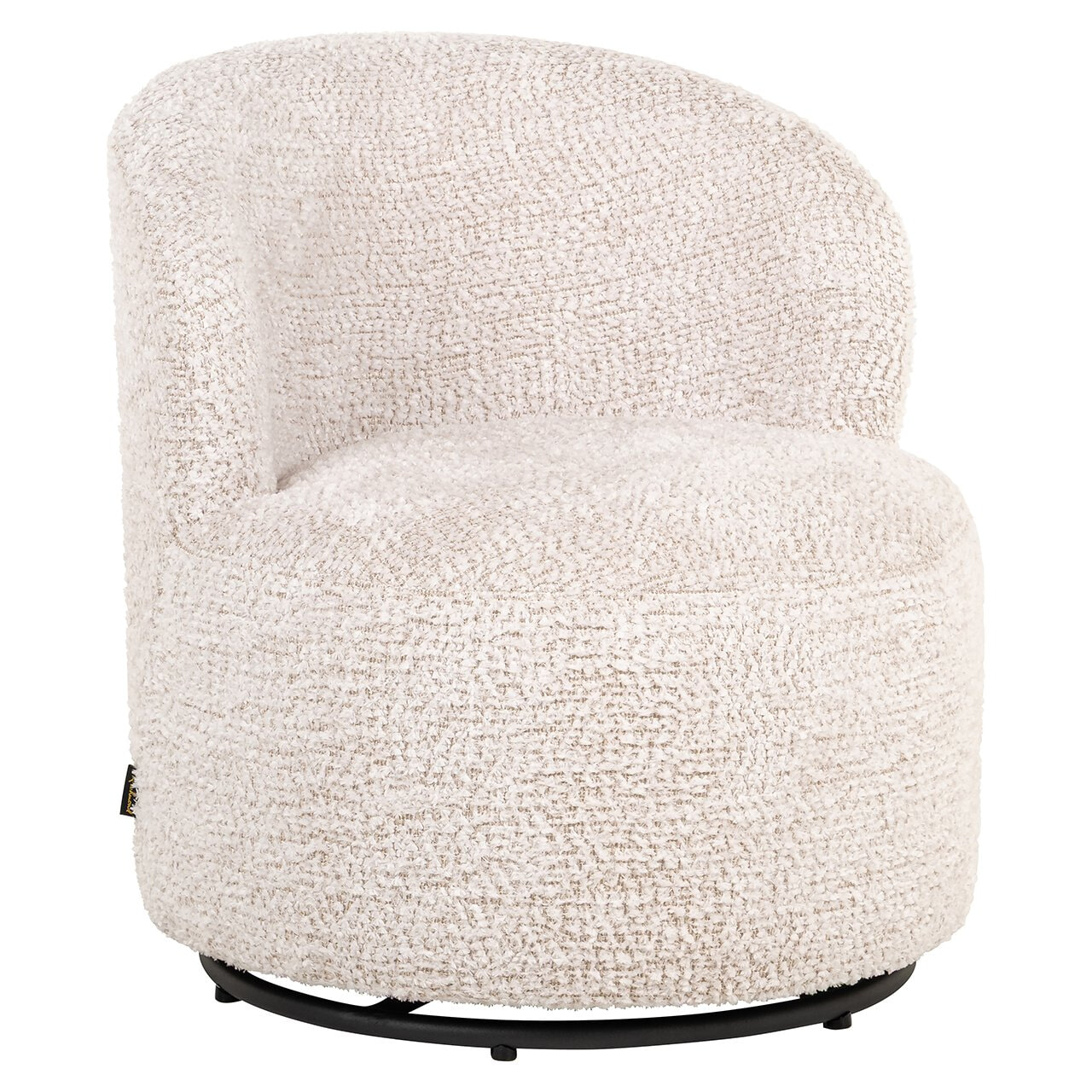 Richmond Kids Draaifauteuil Jackie Lovely stof - Crème