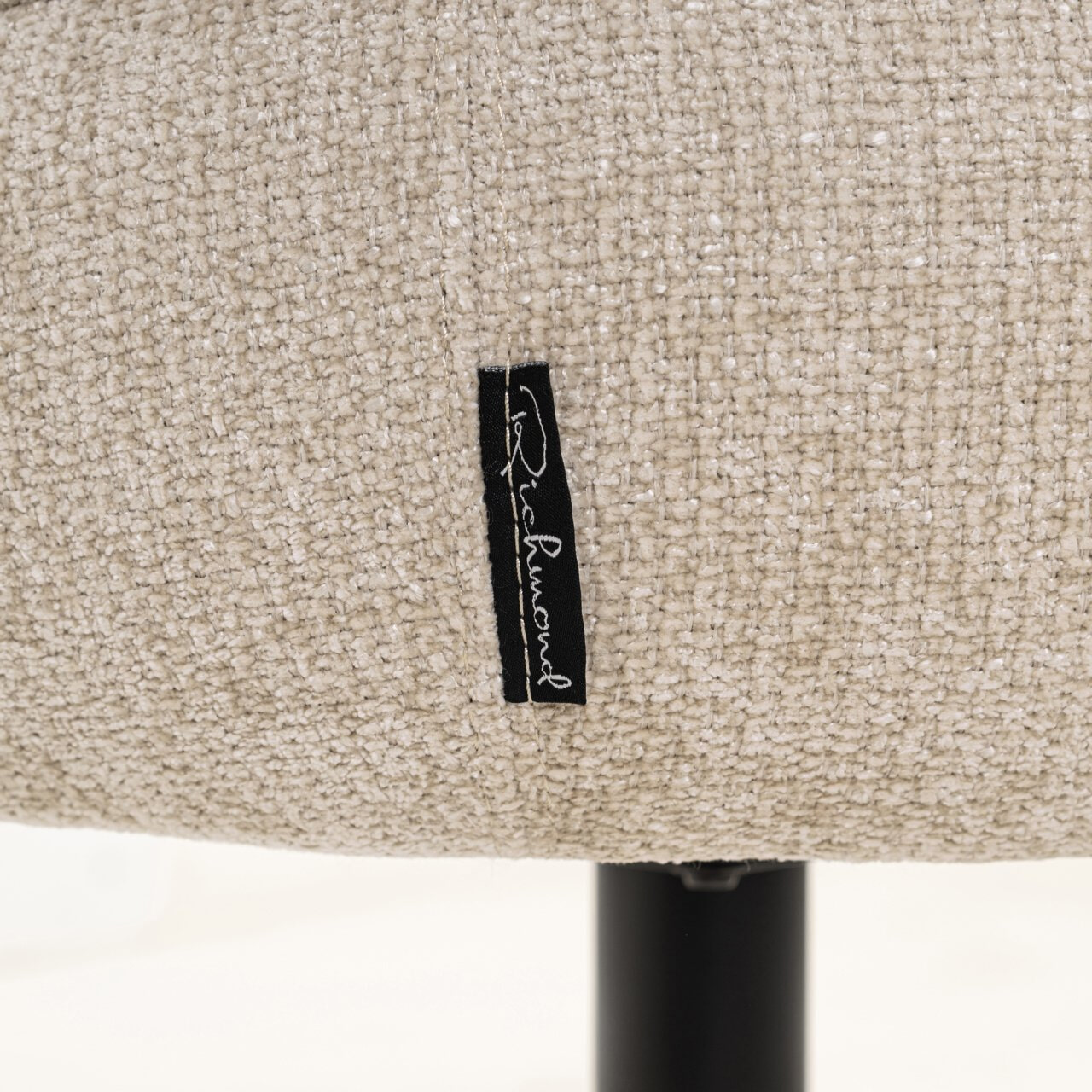 Richmond Draaibare Eetkamerstoel 'Angelina' Chenille, kleur Cream