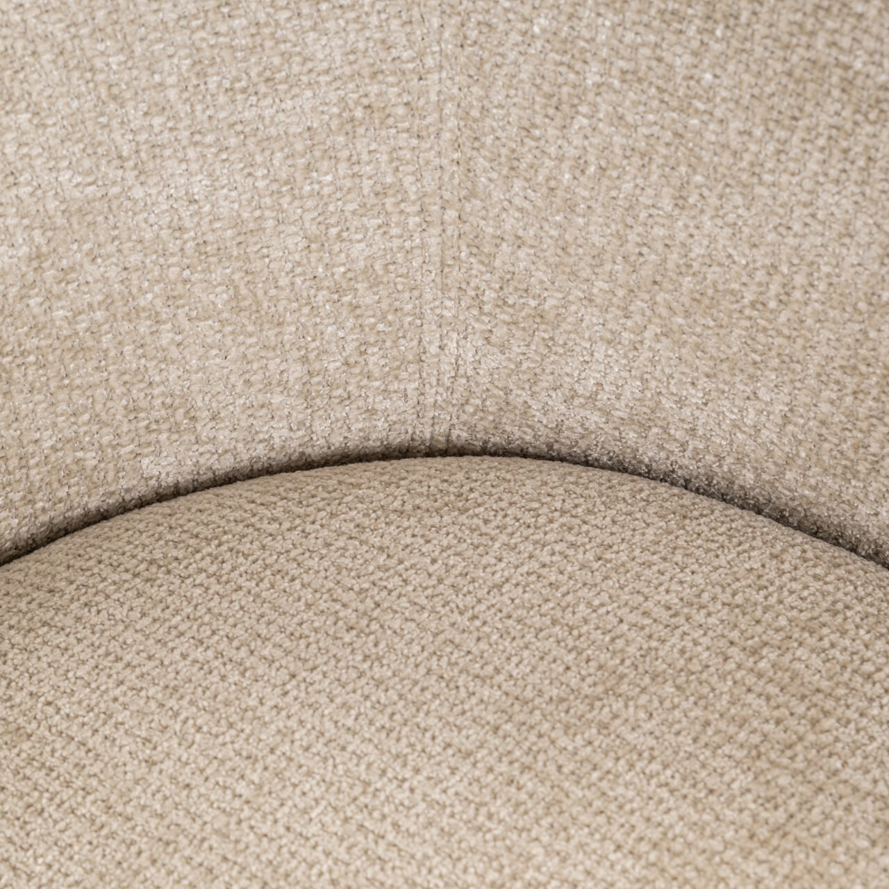 Richmond Draaibare Eetkamerstoel 'Angelina' Chenille, kleur Cream