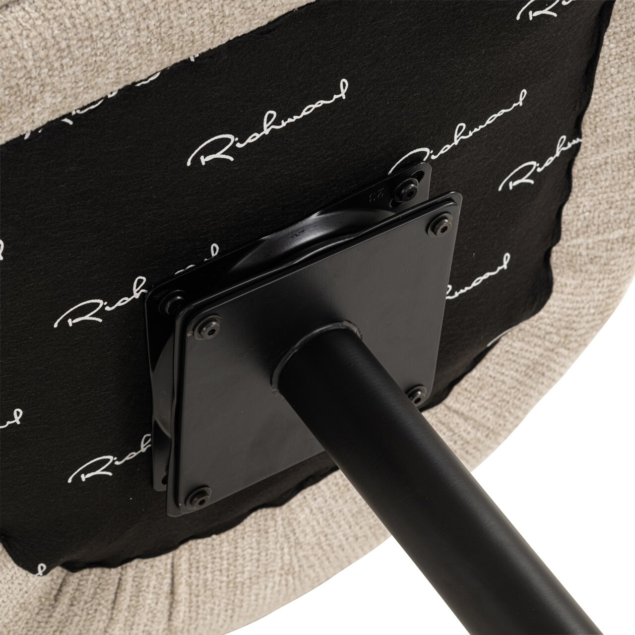 Richmond Draaibare Eetkamerstoel 'Angelina' Chenille, kleur Cream