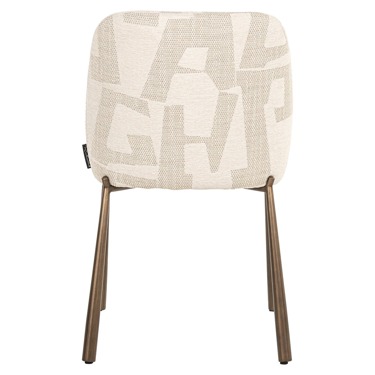 Richmond Eetkamerstoel 'Lana' Graffic stof, kleur Beige