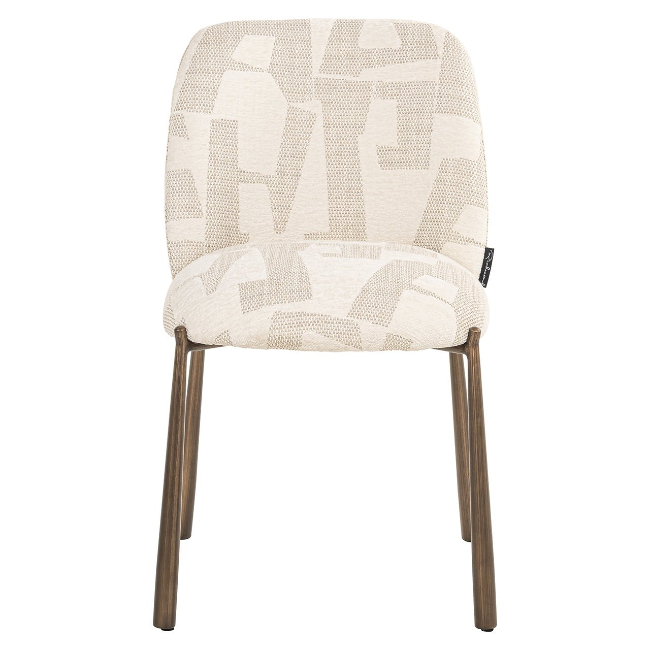 Richmond Eetkamerstoel 'Lana' Graffic stof, kleur Beige