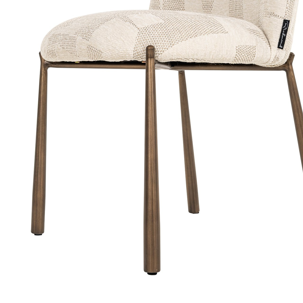 Richmond Eetkamerstoel 'Lana' Graffic stof, kleur Beige
