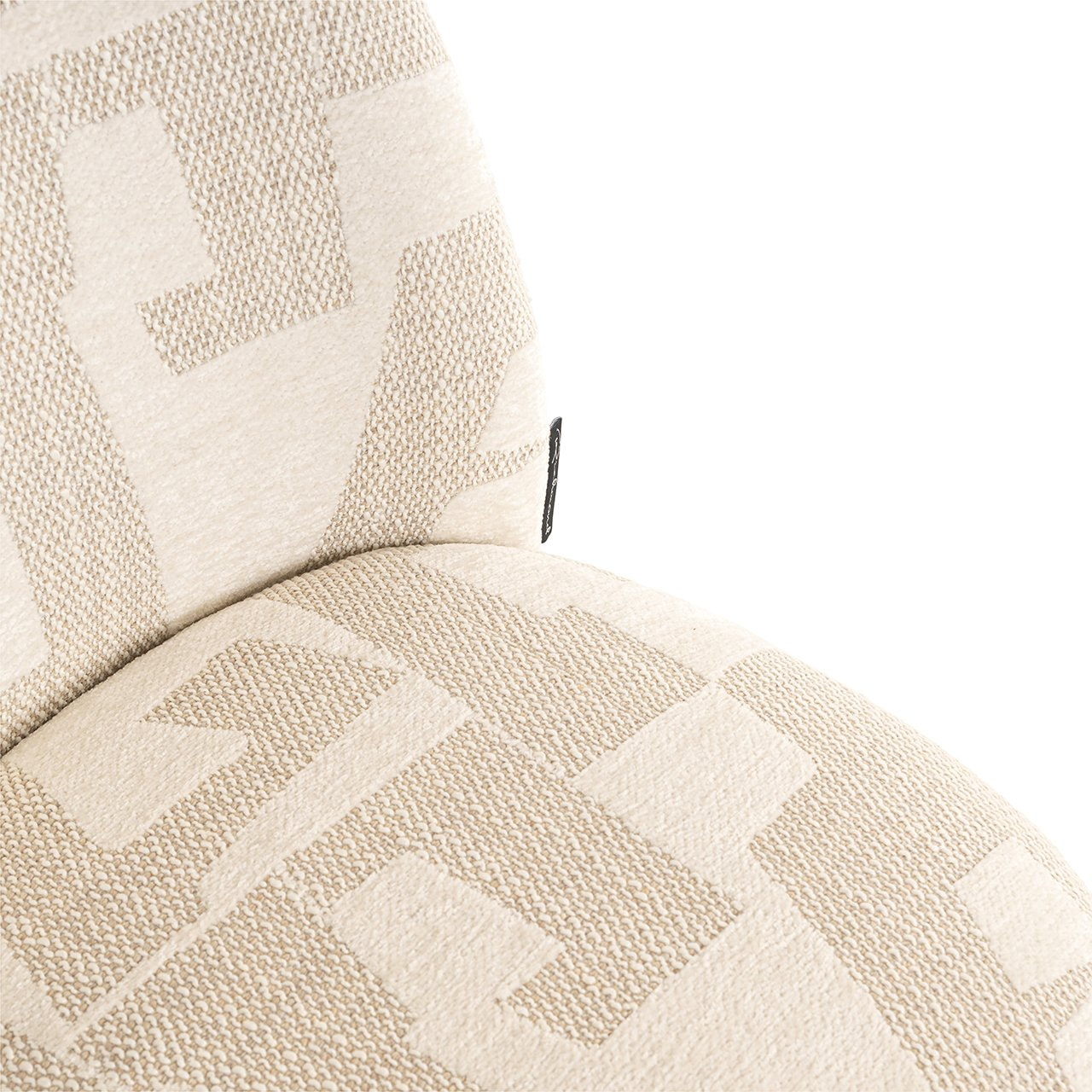 Richmond Eetkamerstoel 'Lana' Graffic stof, kleur Beige