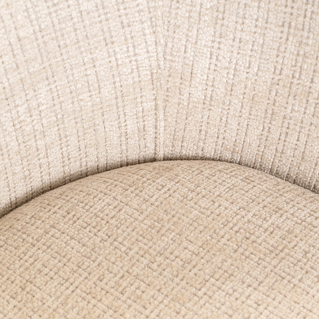 Richmond Draaibare Eetkamerstoel 'Serenity' Chenille, kleur Beige