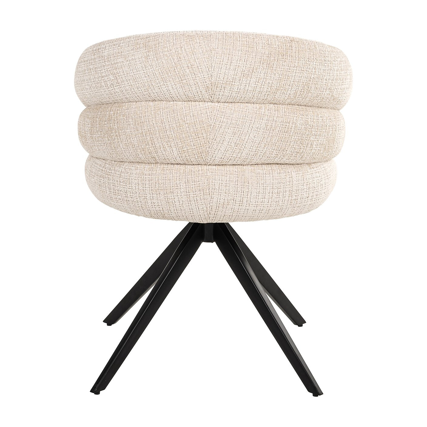 Richmond Draaibare Eetkamerstoel 'Serenity' Chenille, kleur Beige