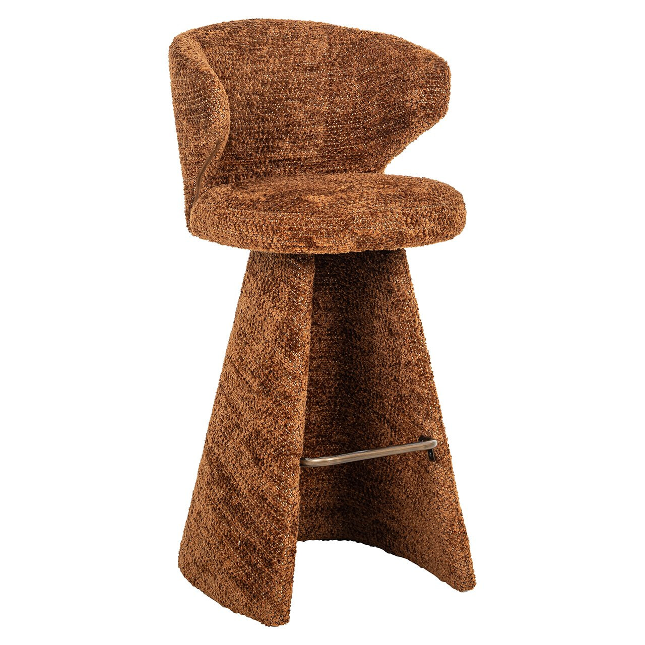 Richmond Barstoel Gatsbi Chenille - Cinnamon (zithoogte 75cm)