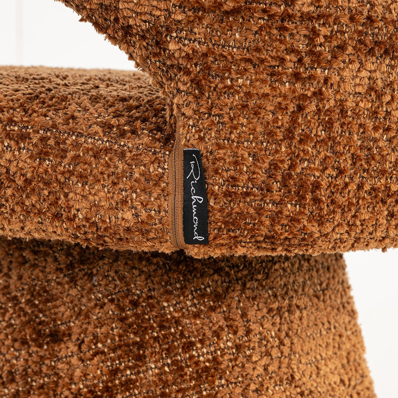 Richmond Barstoel 'Gatsbi' Chenille, kleur Cinnamon (zithoogte 75cm)