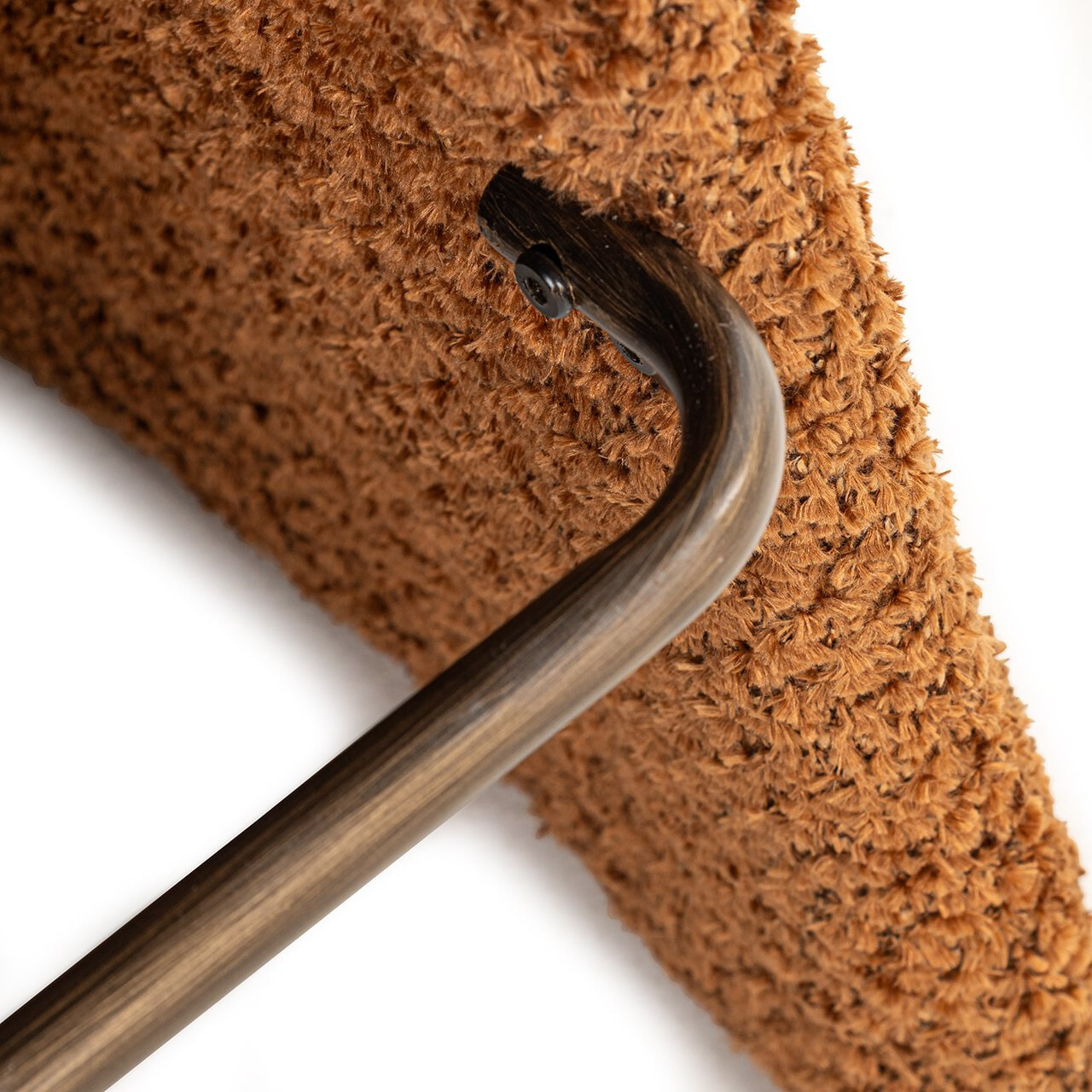 Richmond Barstoel 'Gatsbi' Chenille, kleur Cinnamon (zithoogte 75cm)