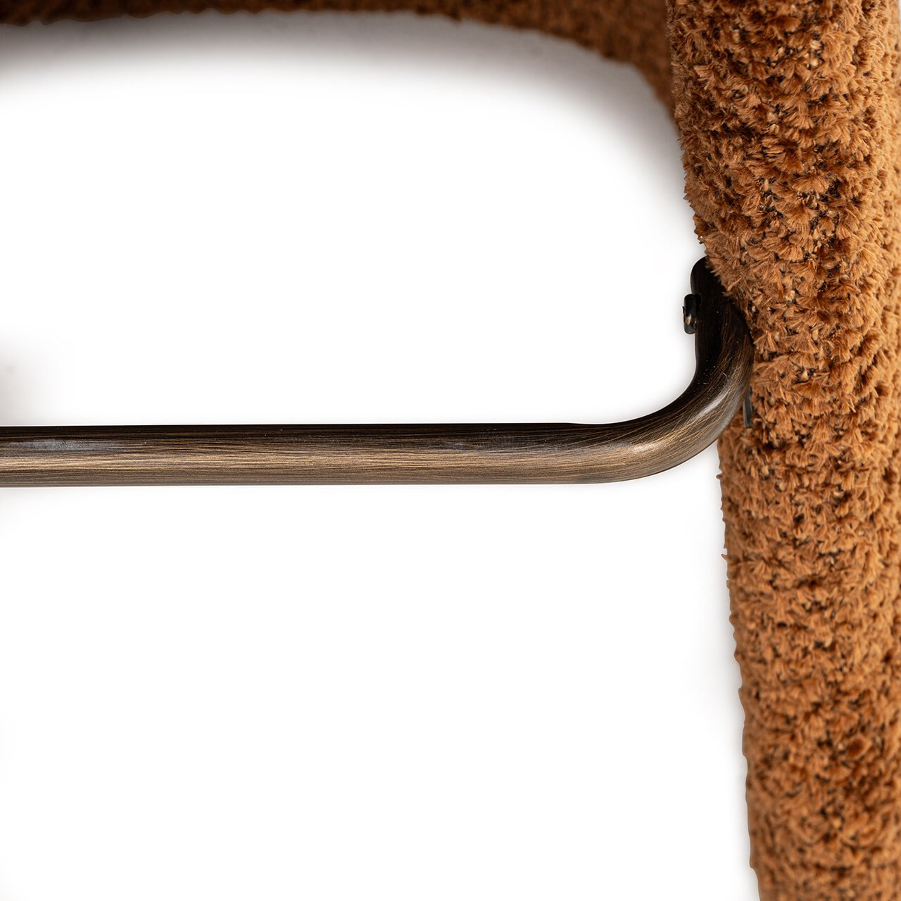 Richmond Barstoel 'Gatsbi' Chenille, kleur Cinnamon (zithoogte 75cm)