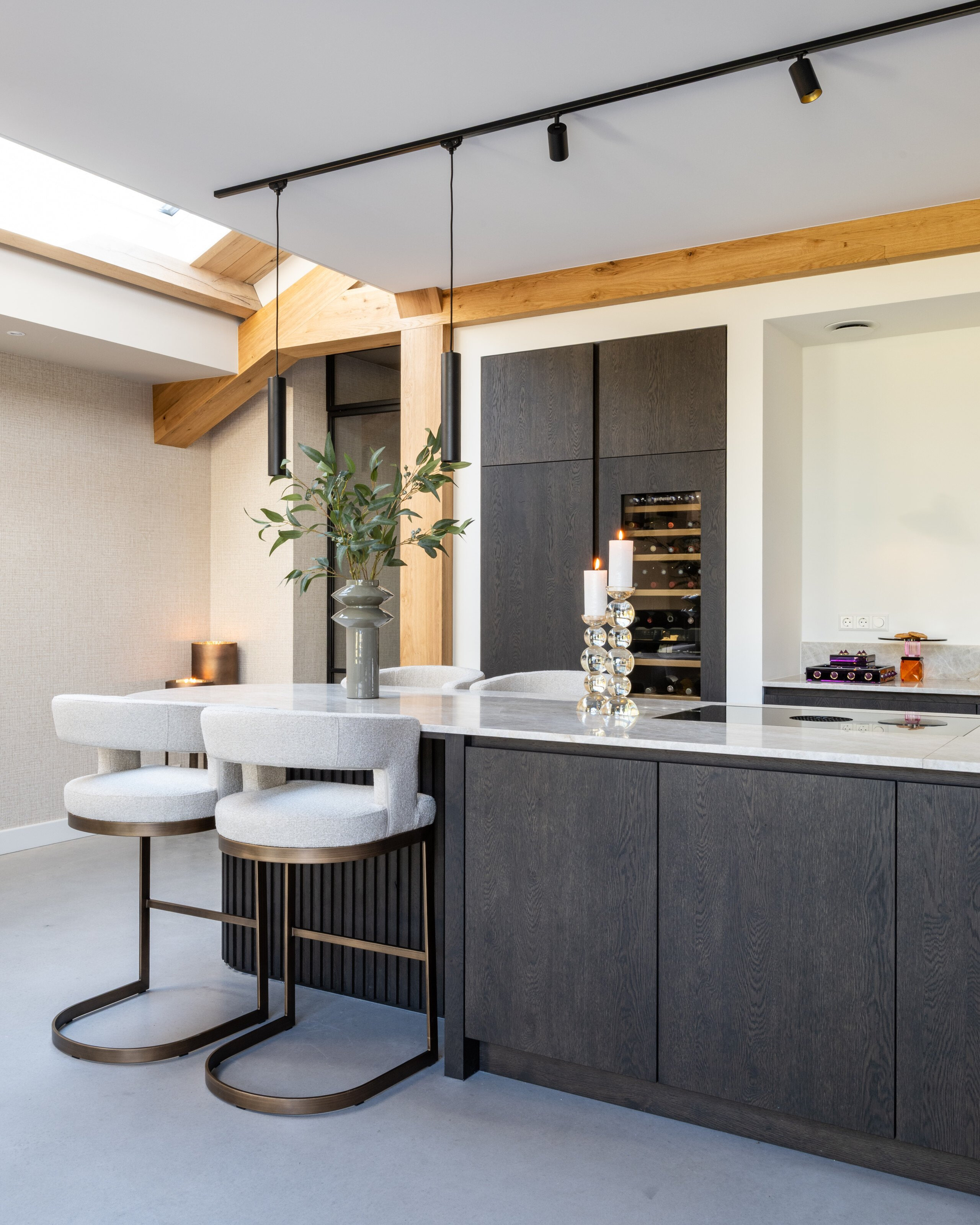 Richmond Barstoel 'Ellis' Bouclé (zithoogte 75cm)