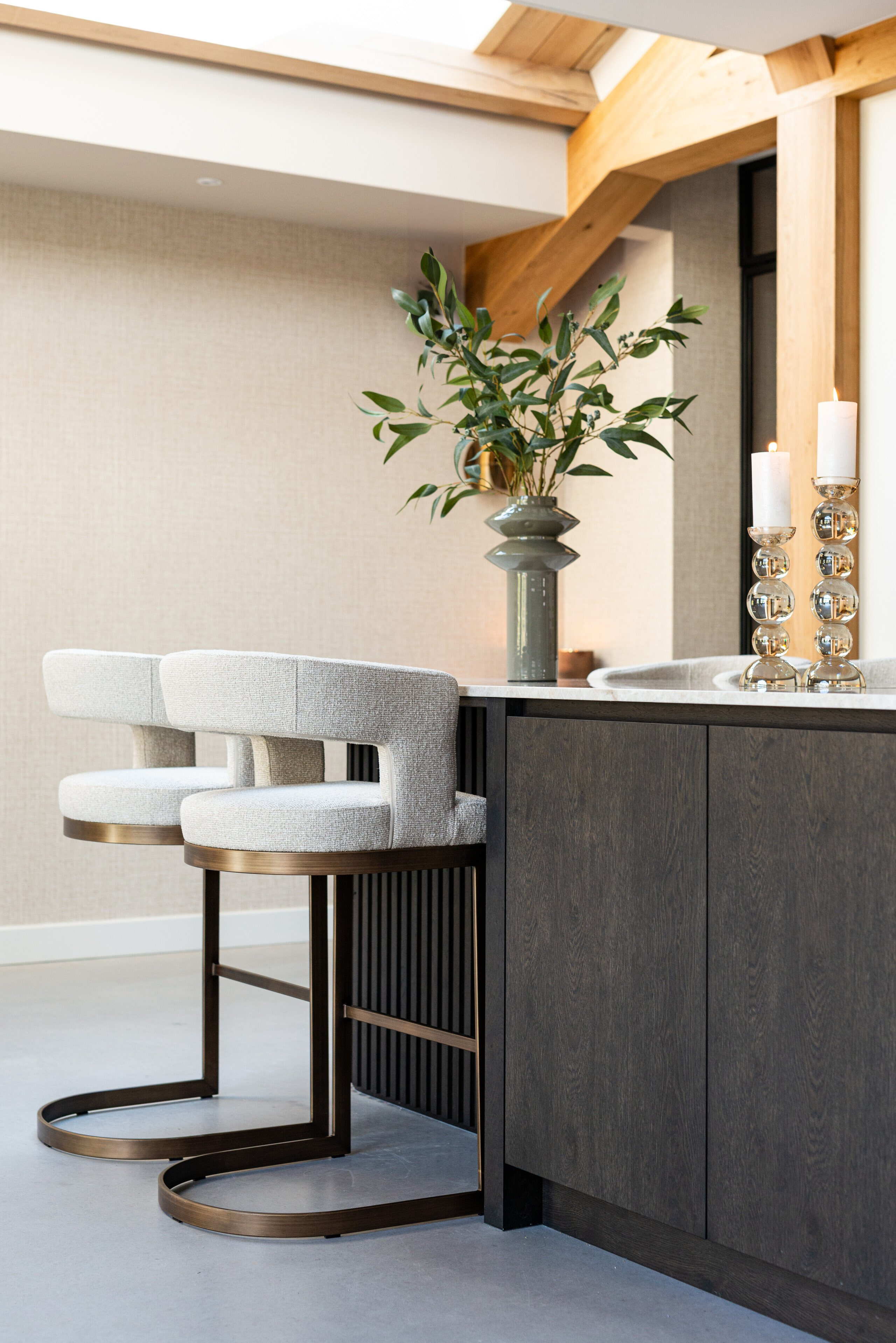 Richmond Barstoel 'Ellis' Bouclé (zithoogte 75cm)