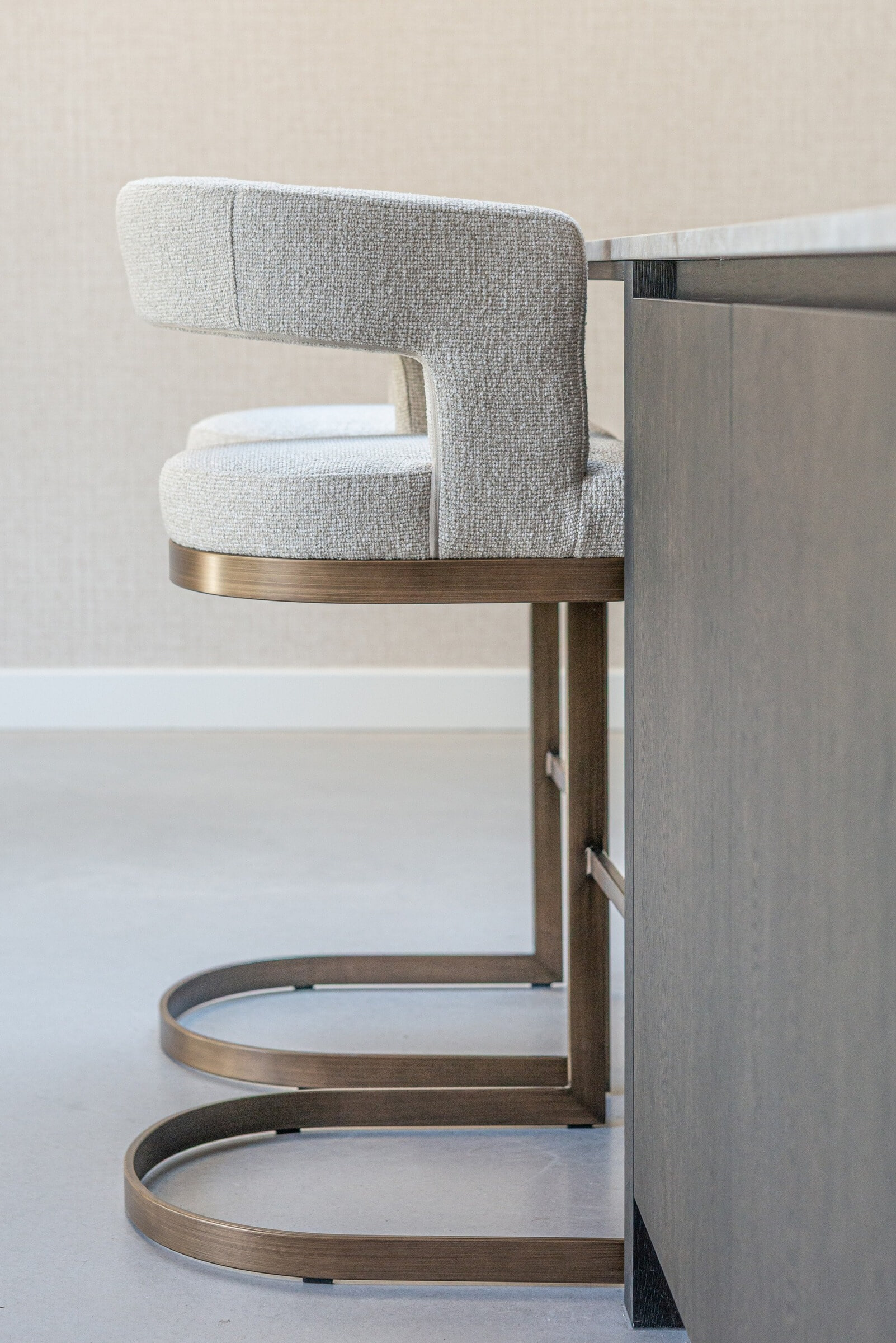 Richmond Barstoel 'Ellis' Bouclé (zithoogte 75cm)