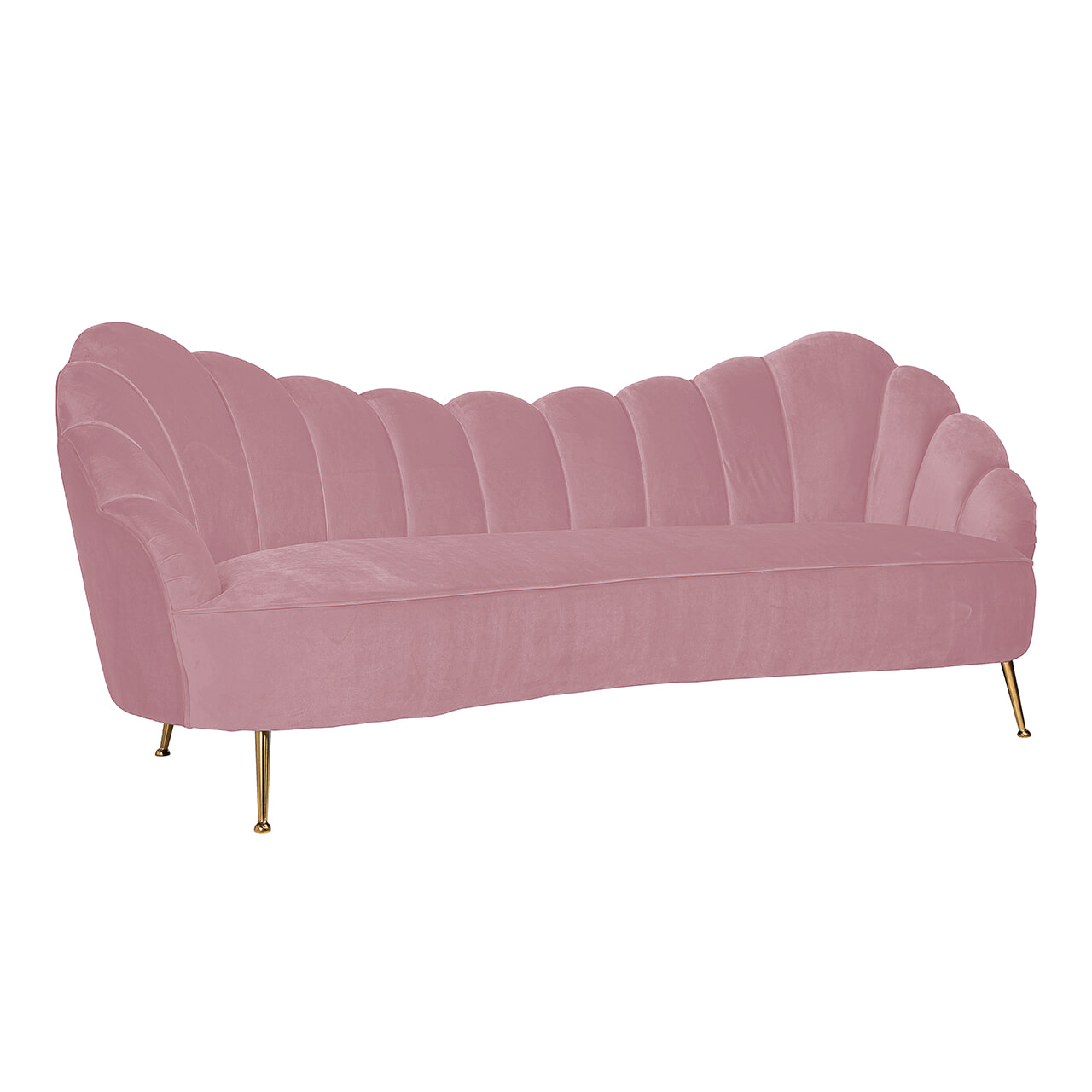 Richmond 3-zits Bank 'Cosette' Velvet, kleur Roze Richmond 3-zits Bank 'Cosette' Velvet, kleur Roze